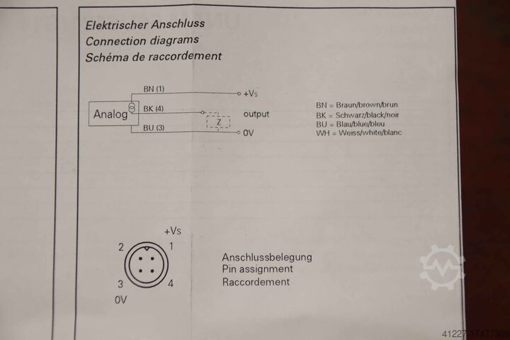 Ultraschallsensor Baumer UNAM 50U6121/S14