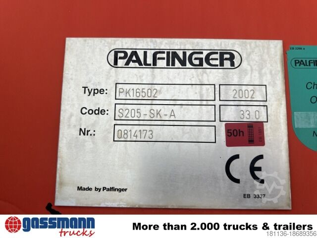 Kipper LKW MAN TGA 26.363 6x4 BB, PK 16502 C Kran, absattelbar,