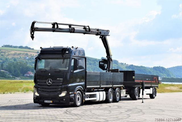 Autokran MERCEDES-BENZ ACTROS 2542 + PK18002-EH C/FUNK + Anhänger!