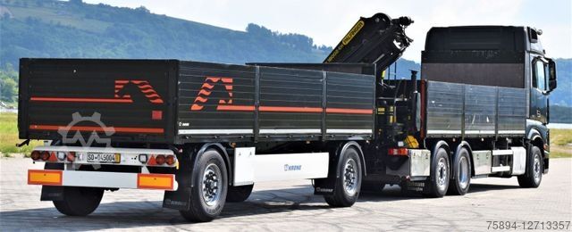 Autokran MERCEDES-BENZ ACTROS 2542 + PK18002-EH C/FUNK + Anhänger!