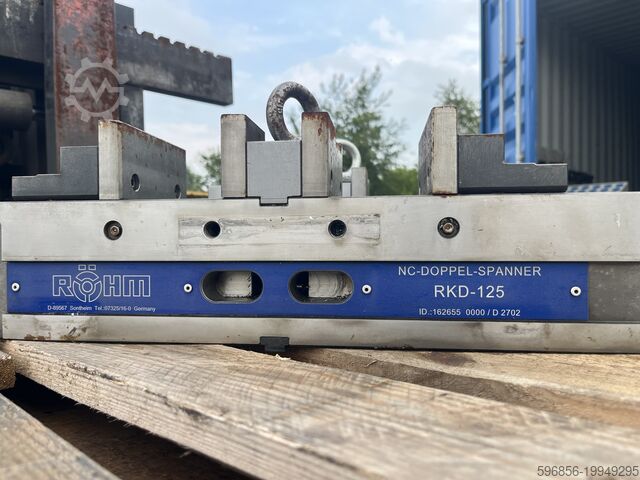 Maschinenschraubstock RÖHM RKD-125 NC-Doppelspanner Imadło maszynowe RÖHM RKD-125 NC-Doppelspanner Imadło maszynowe RÖHM RKD-125 NC-Doppelspanner