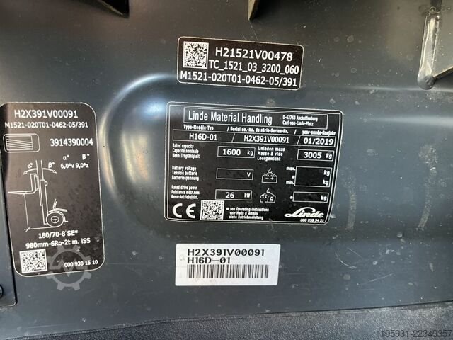 Diesel Forklift Linde H16D-01