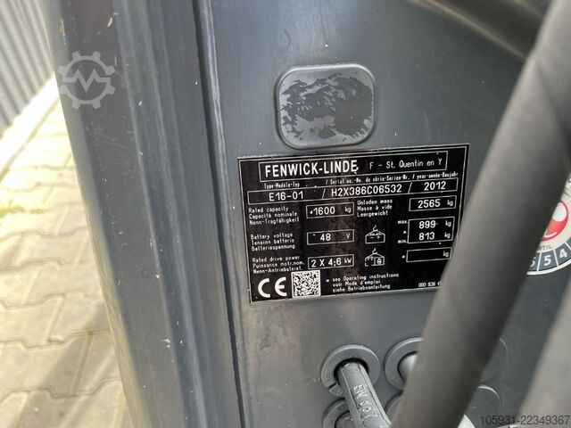 Electric 3-wheel forklift Linde E16-01