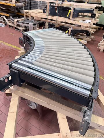 Roller conveyor curve, powered conveyor bend Vanderlande Kurve, Förderkurve 70 Grad