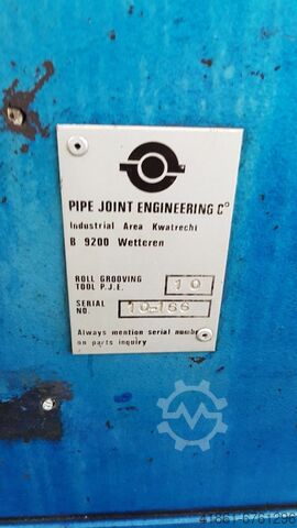 Mot. roll grooving machine f. pipe joints PIPE-JOINT P.J.E 10
