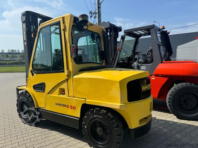 4-Rad-Gabelstapler Hyster H 5.5 XM // Full cabin // Only 6089 hour
