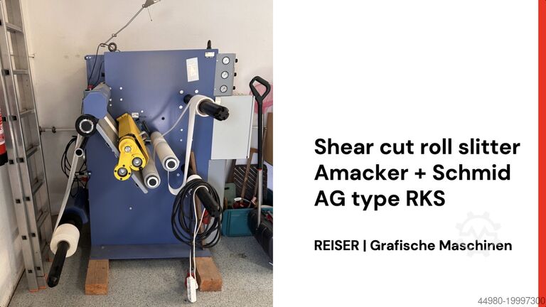 Roll cutter Amacker + Schmid AG Modell RKS