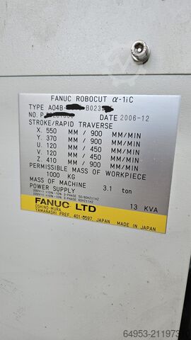 Drahterodiermaschine FANUC Alpha 1iC XL