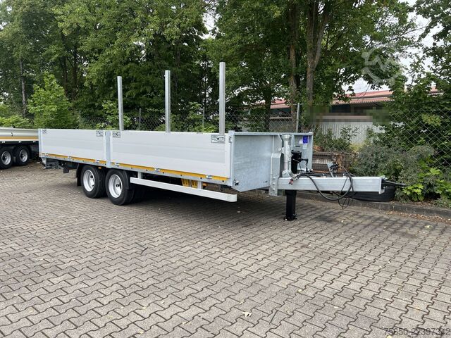 Open trailer Möslein THT 14,4 G 7,2  14,4 t Tandem- Pritschenanhänger- Tieflader