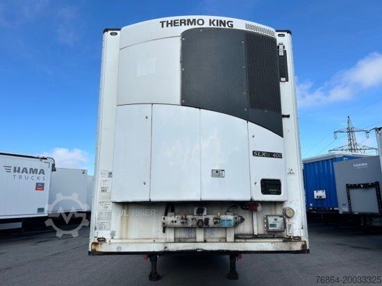 Tieflader-Sattelauflieger SCHMITZ SCB S3B KüHLAUFLIEGER, TK SLXE 400, LIFTACHSE, DOPPELSTOCK, BLUMENBREITE