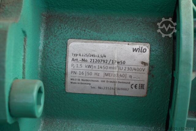 Centrifugal pump Wilo IL125/145-1,5/4