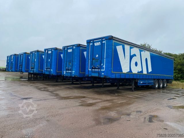 Open semitrailer with tarp GROENEWEGEN BPW axles