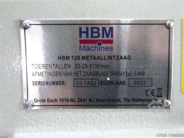 Band Saw - Automatic - Horizontal HBM MBH 128