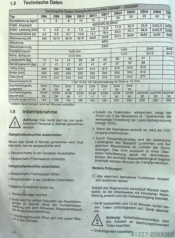 Humidifier Hygromatik DB13MP