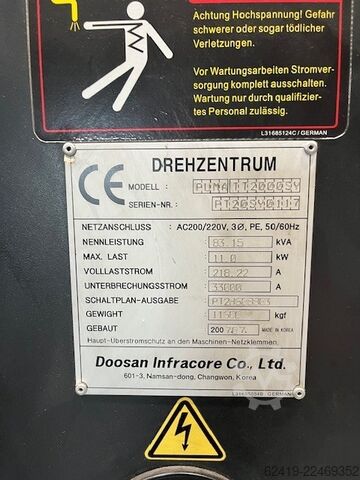 CNC-Dreh- und Fräszentrum Doosan Puma TT 2000 SY