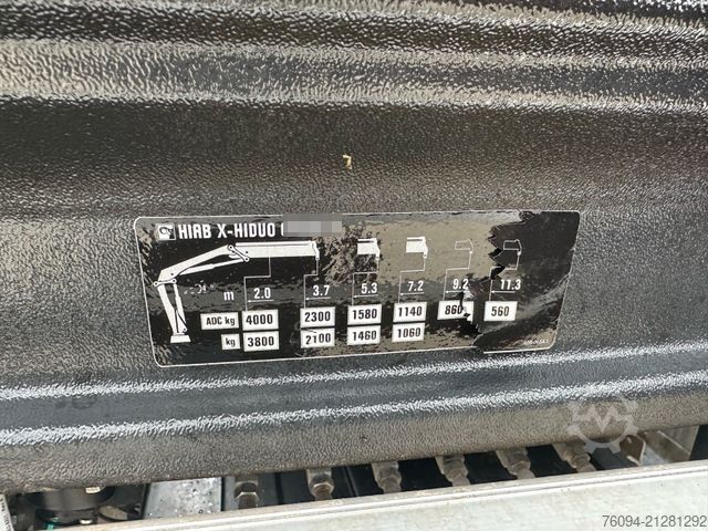 Truck mounted crane MAN TGL 12.220 Kipper KRAN 14m FUNK Greifer  AHK