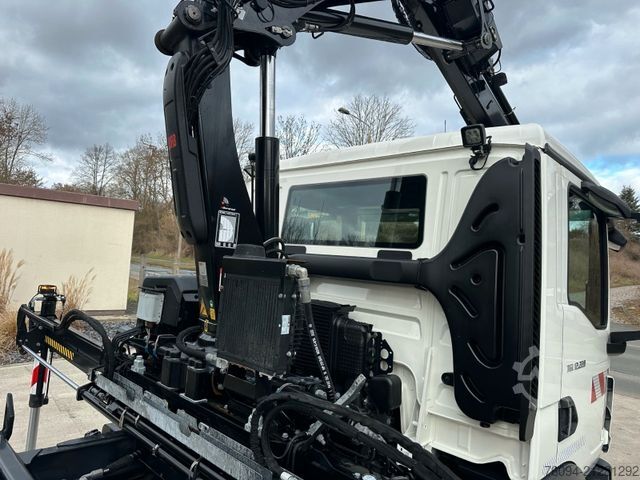 Autokran MAN TGL 12.220 Kipper KRAN 14m FUNK Greifer  AHK