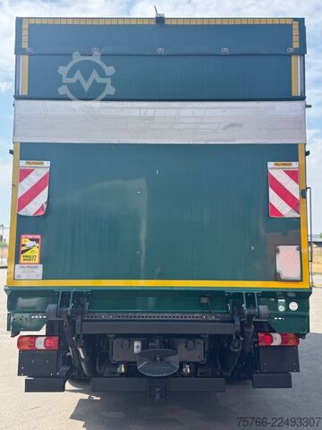 Flatbed truck with tarp MERCEDES-BENZ ATEGO 1527 L / LBW 2,0 T / 2 x AHK / 3 SITZER
