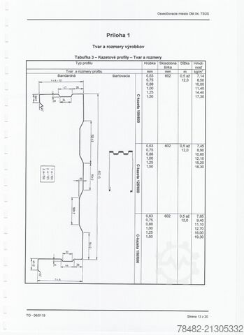 BRANYL C Kassette 600x100-125-150 BRANYL C CASSETTE 600x100-125-150