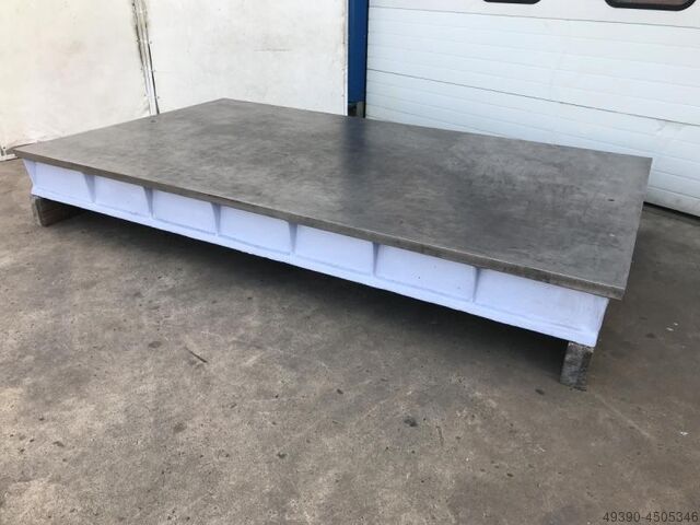 Strongly ribbed straightening and welding plate made of steel cast iron/grey cast iron; heavy straig  3050x2000