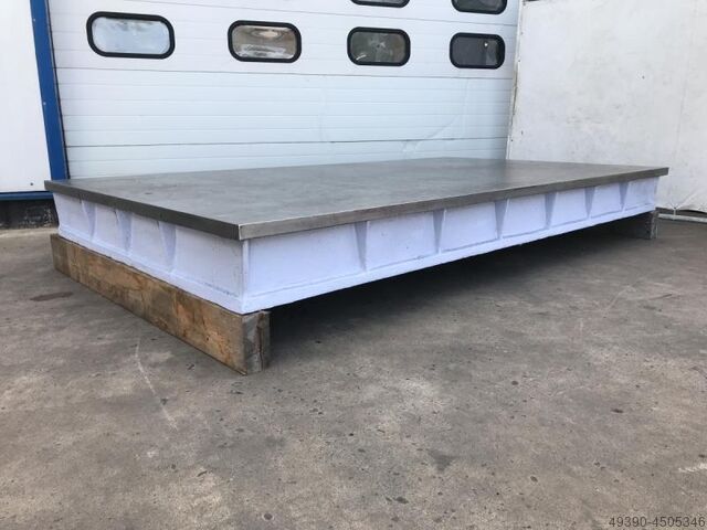 Strongly ribbed straightening and welding plate made of steel cast iron/grey cast iron; heavy straig  3050x2000