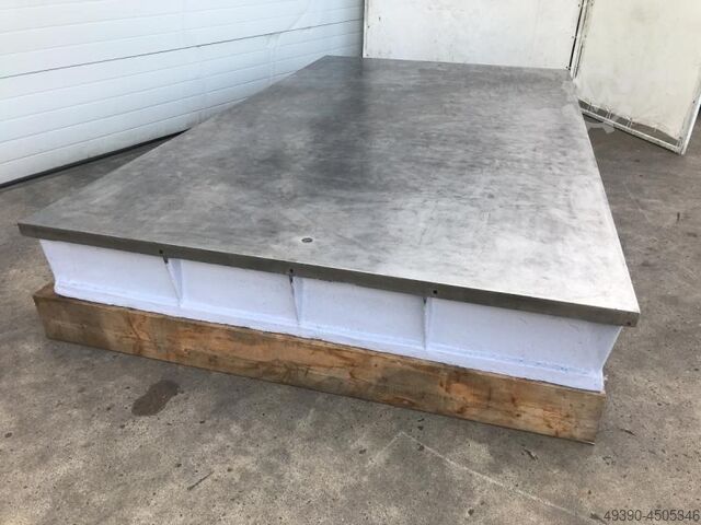 Strongly ribbed straightening and welding plate made of steel cast iron/grey cast iron; heavy straig  3050x2000