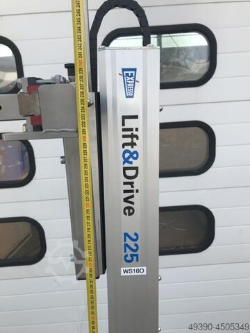 Electric loading lift – pedestrian stacker, pallet truck; for ergonomic handling of small loads, ped EXPRESSO Lift & Drive 225 (lift2move)