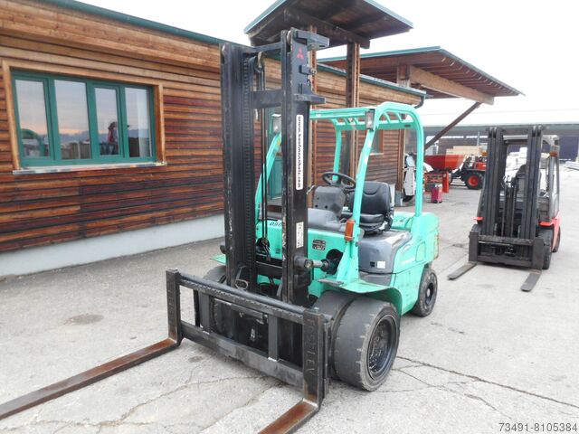Frontloader Forklift Diesel Forklift Mitsubishi FD35N mit Zwillingsreifen