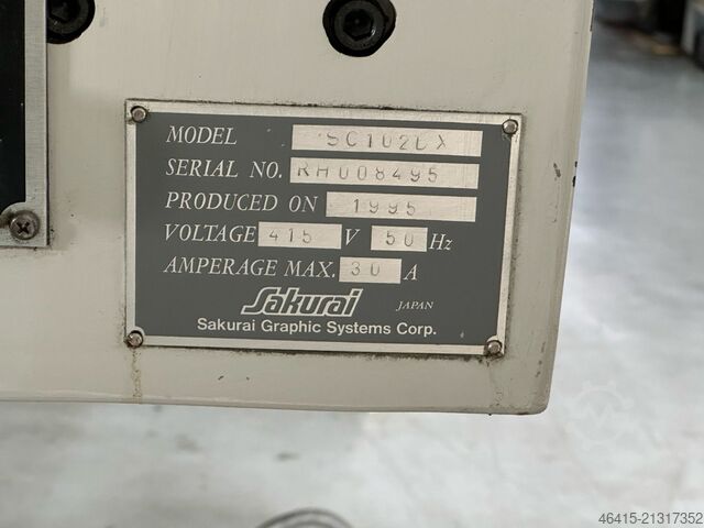 Siebdruckmaschine Sakurai SC 102 DX Trumax