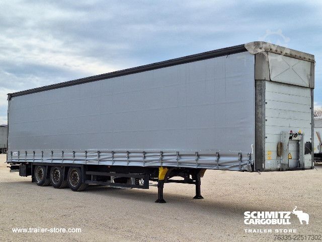 Open semitrailer with tarp Schmitz Cargobull Curtainsider Mega