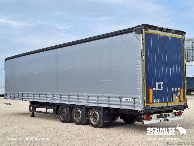 Open semitrailer with tarp Schmitz Cargobull Curtainsider Mega