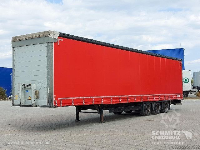 Open semitrailer with tarp Schmitz Cargobull Curtainsider Mega