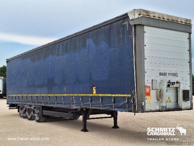 Open semitrailer with tarp Schmitz Cargobull Curtainsider Mega