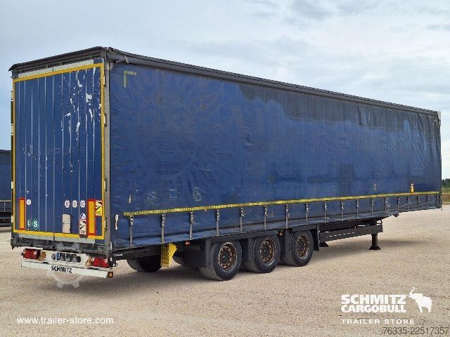 Open semitrailer with tarp Schmitz Cargobull Curtainsider Mega