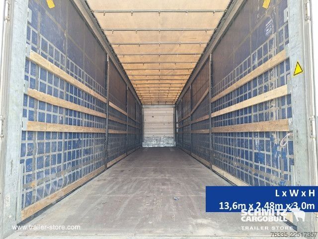 Open semitrailer with tarp Schmitz Cargobull Curtainsider Mega