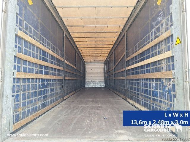 Open semitrailer with tarp Schmitz Cargobull Curtainsider Mega