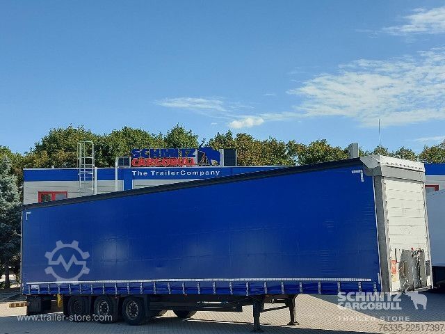 Open semitrailer with tarp Schmitz Cargobull Curtainsider Mega