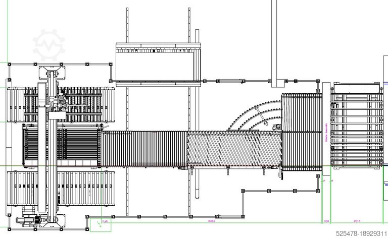 Feeding / stacking system Wamhoff Beschickung und Stapelanlage