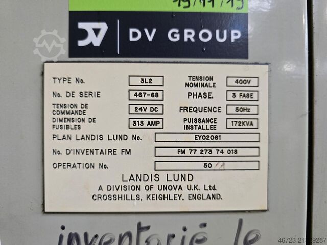 Crankshaft grinding machine LANDIS 3L2 Twin Orbital Pin 180 x 600