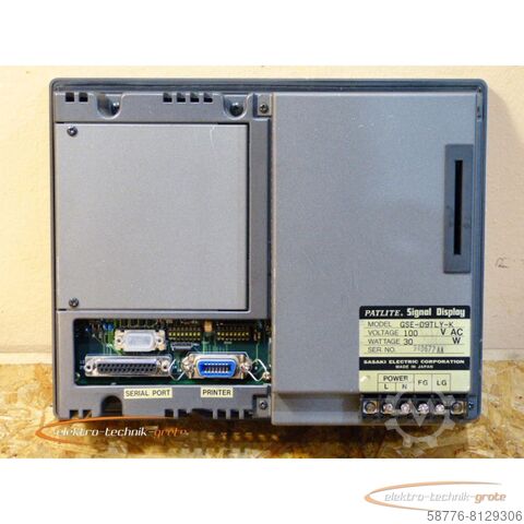 Component Sasaki Electric Patlite GSE-09TLY-K Signal Display