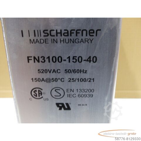 Komponente Schaffner FN3100-150-40 Netzfilter