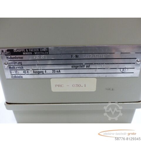 Komponente  Schoppe  Faeser AEC 200 Meßumformer