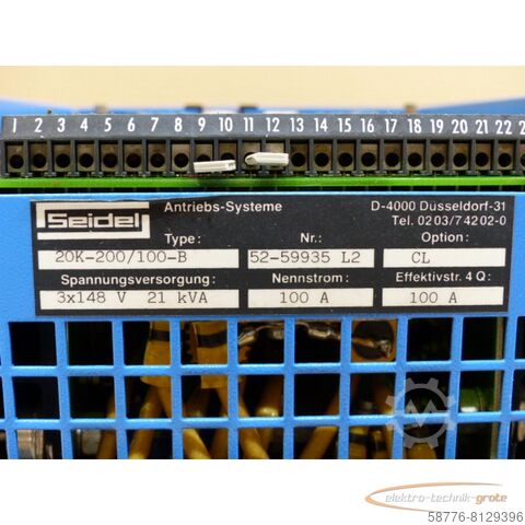 Component Seidel 20K-200/100B - 20K-200 / 100B Umrichter