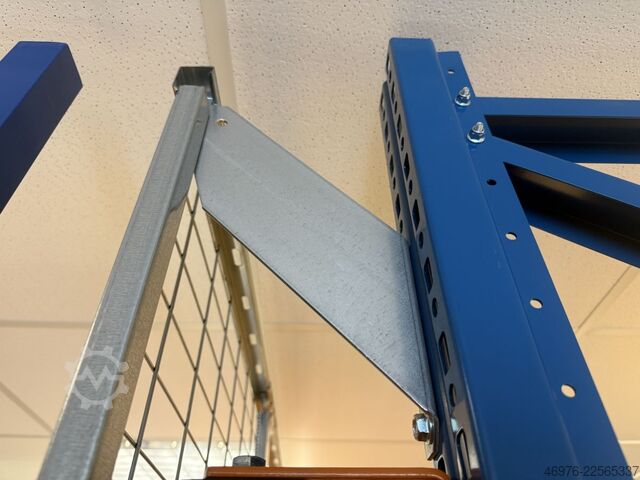 Diagonal length: 410 mm / Overhang: 225 mm Agraffenwinkel für Rückwandgitter Gitter Konsole Halter Befestigungswinkel