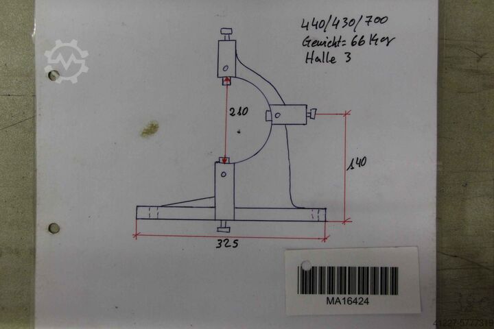 Lünette mitfahrend WMW Durchmesser 210 mm