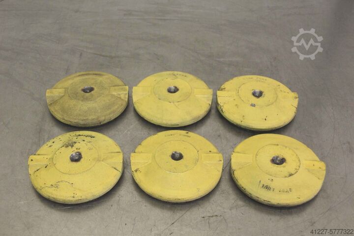 Spring elements, 6 pieces Stop-choc Ø 129 mm