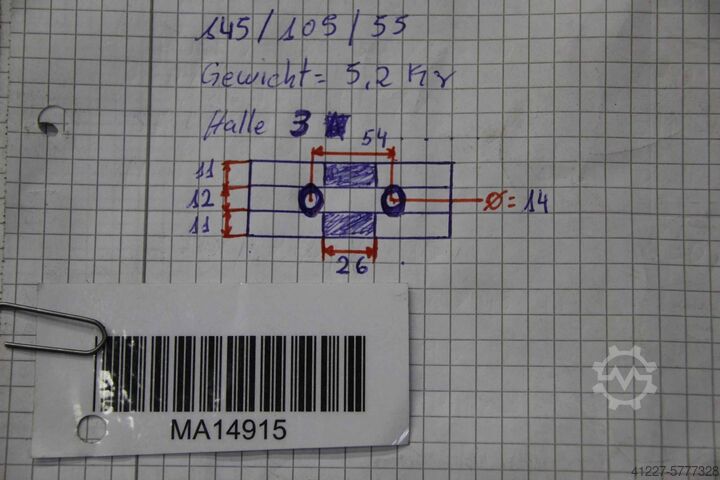 Interchangeable jaws, 1 set Holex 313310-315