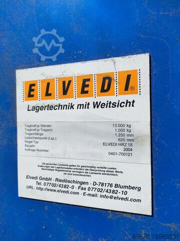 Schwerlastregal Elvedi Kragarm 1.250 mm inkl. Aushebesicherung