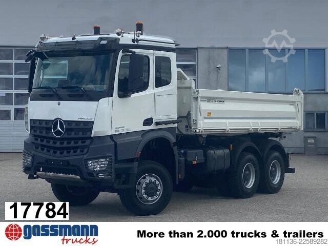 Kipper LKW Mercedes-Benz Arocs 3348 AK 6x6 Meiller 3-S-, Klima-Navi