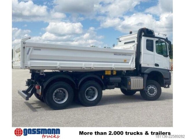 Kipper LKW Mercedes-Benz Arocs 3348 AK 6x6 Meiller 3-S-, Klima-Navi